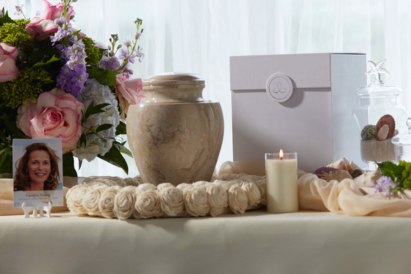 cremation remembrance setup